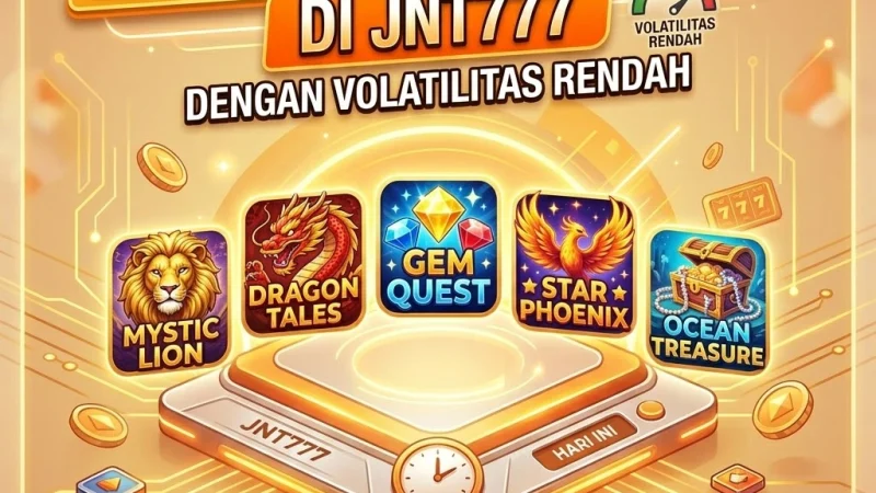 Daftar 5 Slot Gacor Hari Ini di JNT777 dengan Volatilitas Rendah